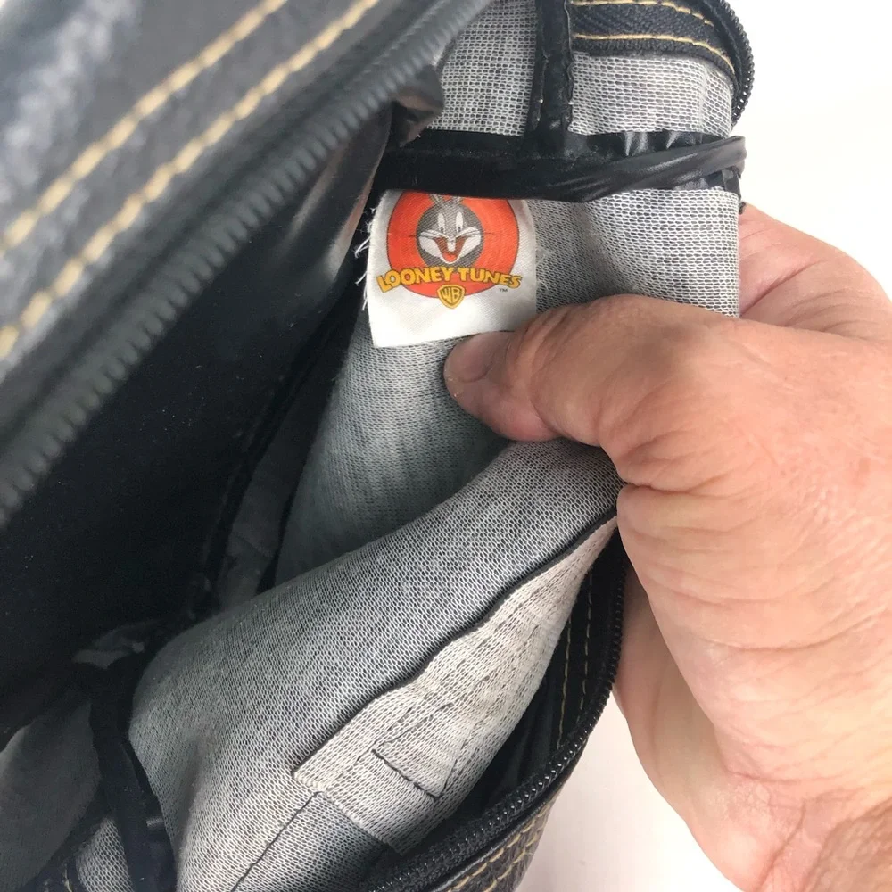 Warner Bros. Tweety Black Backpack and Wallet Set with Yellow Accents